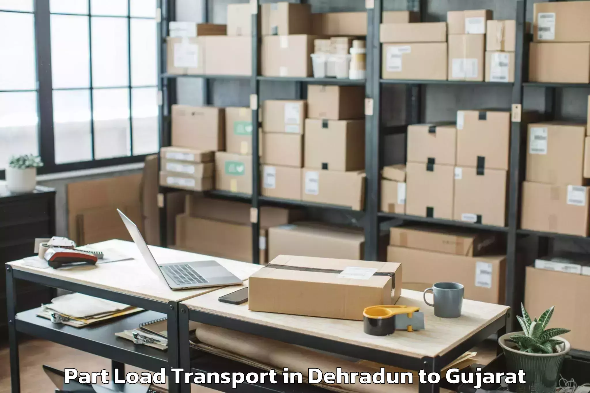 Quality Dehradun to Ahmadabad City Part Load Transport